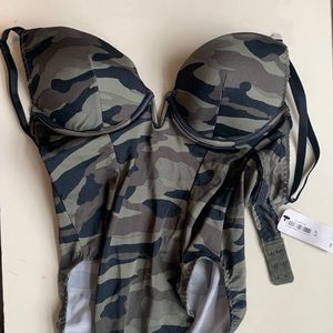 La Senza camouflage bra/body suit. Slight push up. Size small.